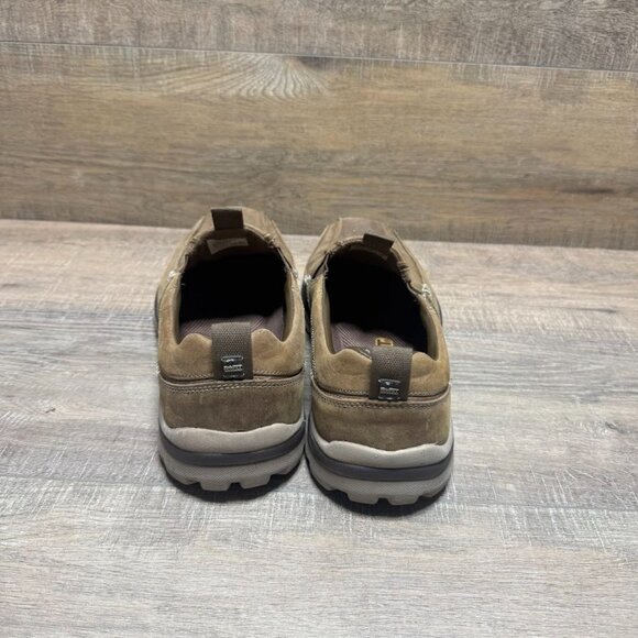 Skechers Brown Leather Loafers Men's Size 13 - Picture 3 of 7